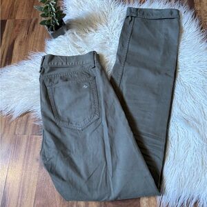 Rag & Bone Men’s Slim Straight Pants Khaki Green